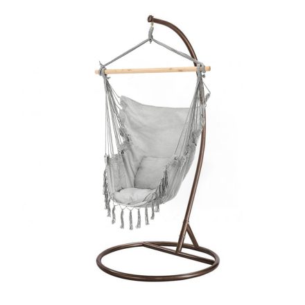 Puerto függőszék állvánnyal szürke-barna