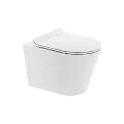   Ride fehér perem nélküli mély öblítésű fali, rimless WC soft close ülőkével