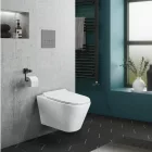 Ride fehér perem nélküli mély öblítésű fali, rimless WC soft close ülőkével