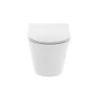 Ride fehér perem nélküli mély öblítésű fali, rimless WC soft close ülőkével