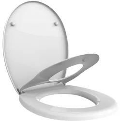   2 in 1 kombinált családi duroplast WC ülőke fehér színben