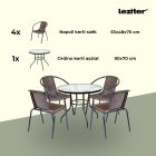 Lund 4+1 kerti bútor garnitúra szett barna