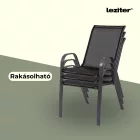 Arlon 4+1 kerti bútor garnitúra szett fekete