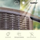 Elzas 6+1 kerti bútor garnitúra szett barna