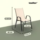 Arlon 6+1 kerti bútor garnitúra szett bézs