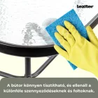 Amira 4+1 kerti bútor garnitúra szett fekete
