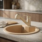 Carol mosogató csaptelep bézs