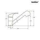 Carol mosogató csaptelep fekete