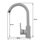 Noril mosogató csaptelep króm