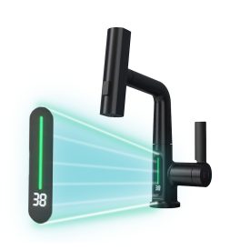   Mara mosogató csaptelep multifunkciós fejjel digitális kijelzővel fekete