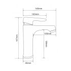 Colly mosdó csaptelep fekete