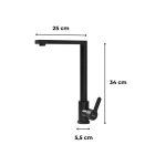Valen mosogató csaptelep fekete