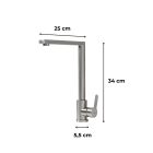 Valen mosogató csaptelep szálcsiszolt