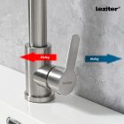 Valen mosogató csaptelep szálcsiszolt