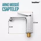 Leziter Arno mosdó csaptelep, króm
