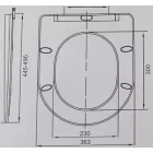 Sanovit Avva Slim WC ülőke - Duroplast - Lecsapódásgátlós- Easy click