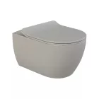 Cerastyle City/Bella Slim WC ülőke - Matt fekete - Duroplast - Lecsapódásgátlós- Easy click