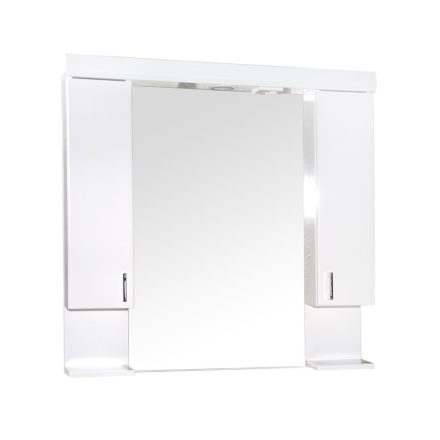 DESIGN 80-85-100 tükrös szekrény dupla szekrénnyel, LED világítással