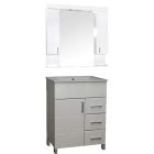 KARINA 85 komplett fürdőszoba bútor, dupla szekrénnyel, LED világítással