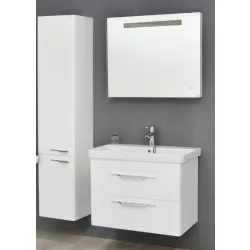   Lux 80 cm komplett fürdőszoba bútor LED világítással, fali