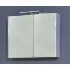 Sharp 100 cm tükrös szekrény LED világítással, fehér