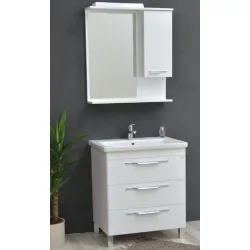 Trio 80 cm komplett fürdőszoba bútor LED világítással