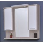 ZX sonoma 95 cm tükrös szekrény dupla, LED világítással